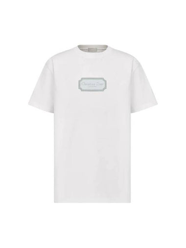 Couture Relaxed Fit Short Sleeve T-Shirt White - DIOR - BALAAN 1