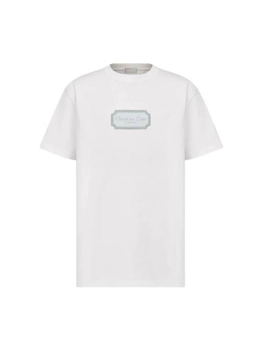 Couture Relaxed Fit Short Sleeve T-Shirt White - DIOR - BALAAN 1