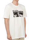 Print Cotton Short Sleeve T-Shirt White - CP COMPANY - BALAAN 4