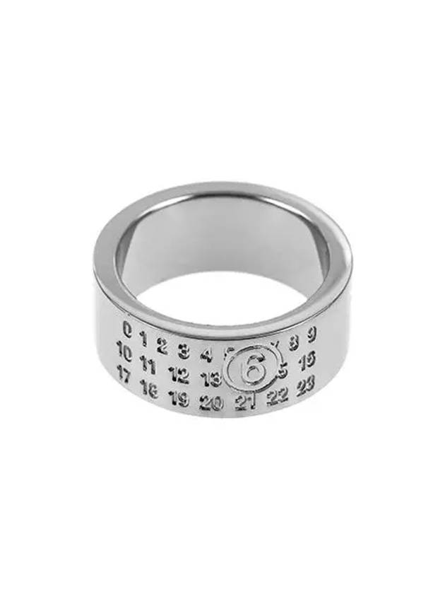 Men's Numeric Minimal Signature Ring Silver - MAISON MARGIELA - BALAAN 6