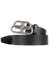 Men's BB Buckle Large Belt Black - BALENCIAGA - BALAAN 3