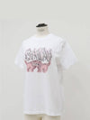 Relaxed Cats Short Sleeve T-Shirt White - GANNI - BALAAN 6