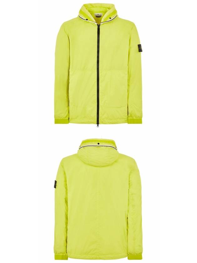 Wappen Patch Skin Touch Nylon Hooded Jacket Lime - STONE ISLAND - BALAAN 5