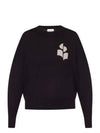 Marisans Crew Neck Wool Knit Top Black - ISABEL MARANT - BALAAN 2