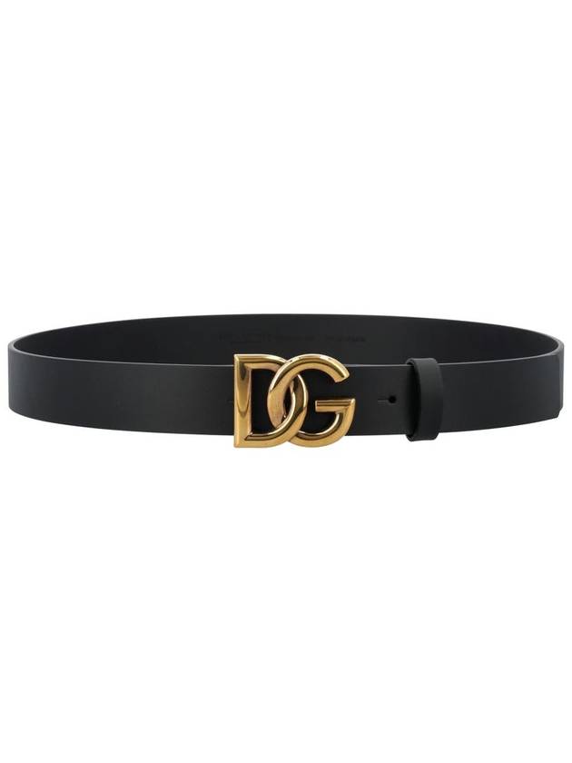 Dolce & Gabbana Calfskin Belt With Dg Logo - DOLCE&GABBANA - BALAAN 2