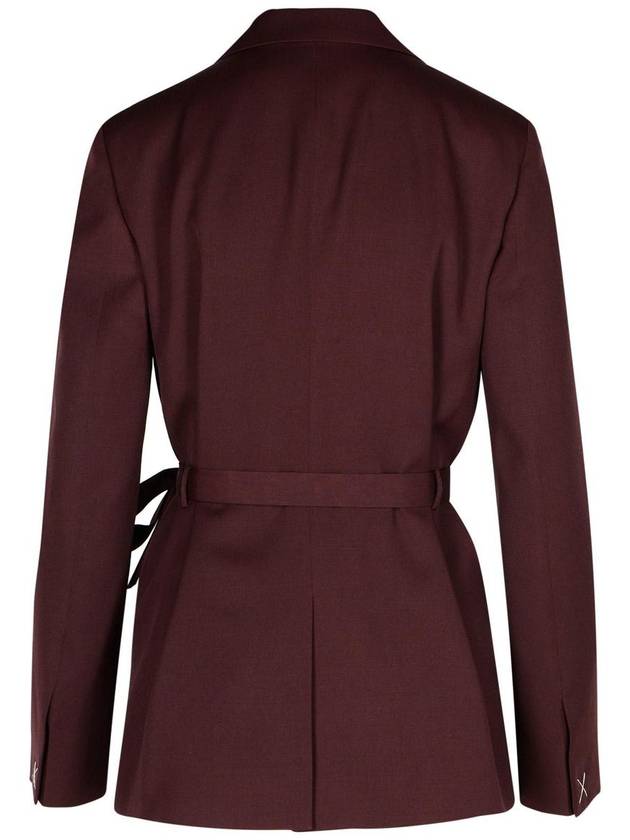 Lanvin Burgundy Wool Blazer - LANVIN - BALAAN 3