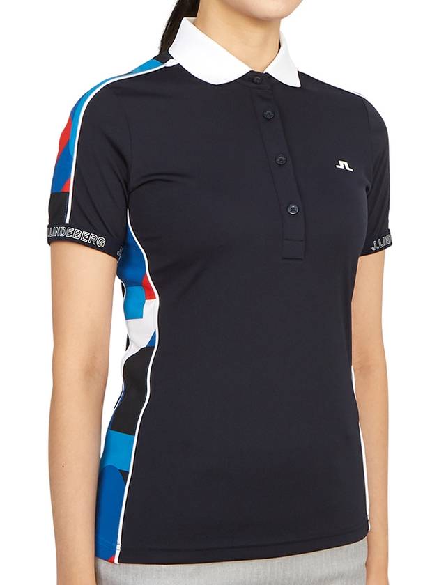 Golf Women's Damai Polo Shirt JL Navy - J.LINDEBERG - BALAAN 4