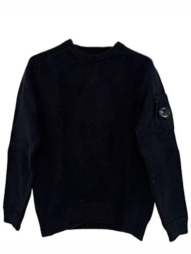 Lens Wappen Patch Knit Top Black - CP COMPANY - BALAAN 3