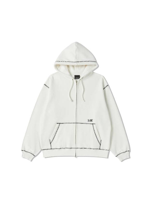 100C HOOD ZIP UPWHITE - VAEKCIE - BALAAN 2