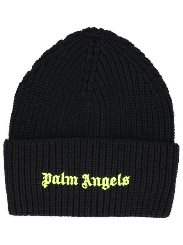 Classic Rib Beanie Black - PALM ANGELS - BALAAN 2