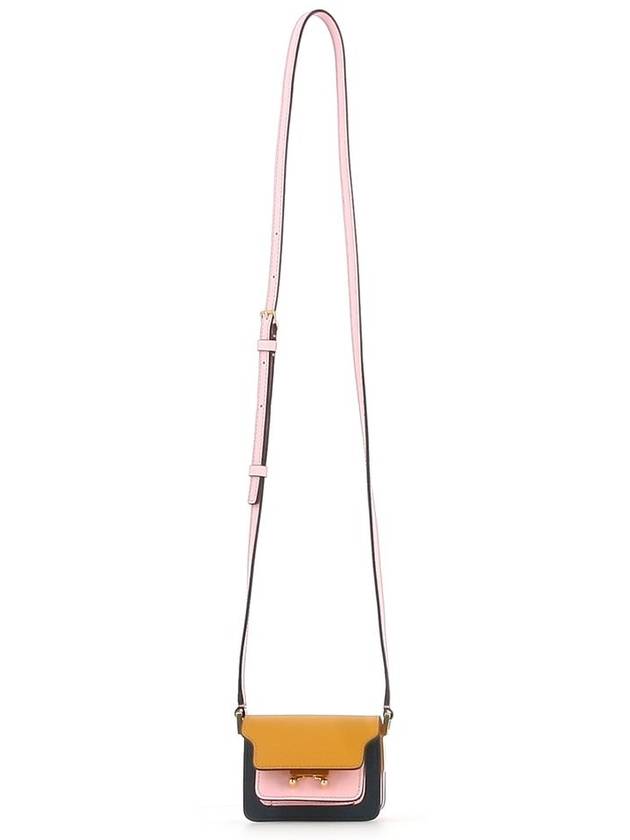 Saffiano Trunk Small Cross Bag Orange Pink - MARNI - BALAAN 2