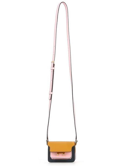 Saffiano Trunk Small Cross Bag Orange Pink - MARNI - BALAAN 2