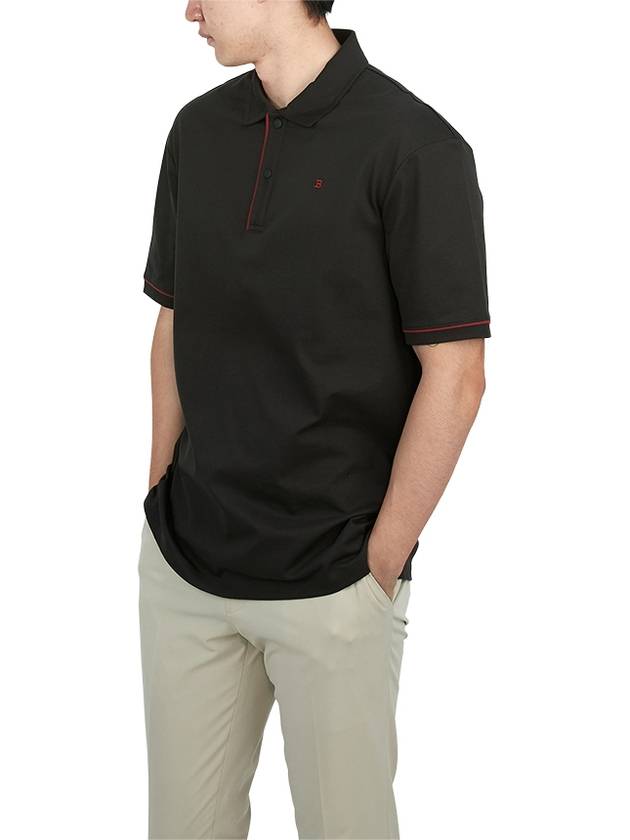 Men s Collar Short Sleeve T Shirt M5BA835F 901 - BALLY - BALAAN 4