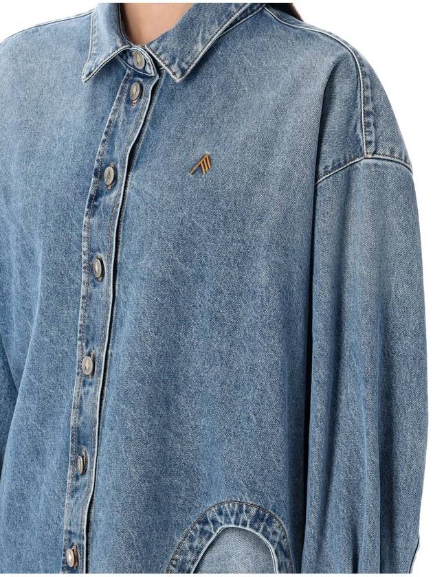 DIANA DENIM SHIRT - THE ATTICO - BALAAN 3