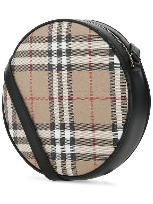 Lewis Check Pattern Round Cross Bag Beige - BURBERRY - BALAAN 3