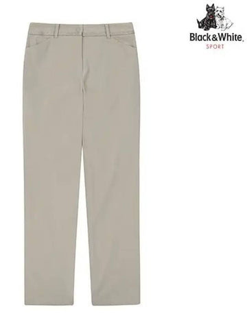 tricot straight fit pants 5074LZWNBEIGE - BLACK&WHITE - BALAAN 1