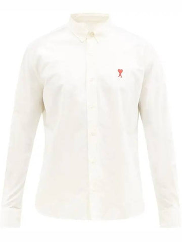 de Coeur heartlogo cotton oxford shirt - AMI - BALAAN 1