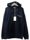 Paris Logo Hooded Zip Up Black - GIVENCHY - BALAAN 3