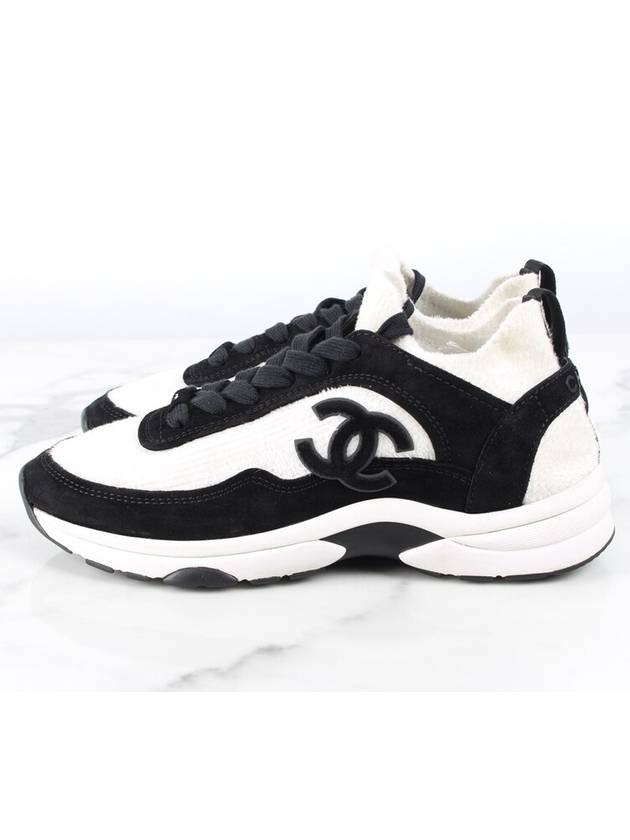 CC logo fabric suede sneakers 36 5 235 - CHANEL - BALAAN 5