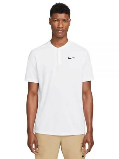 Men's Dri Fit Tennis Blade Polo Short Sleeve T-Shirt White - NIKE - BALAAN 2