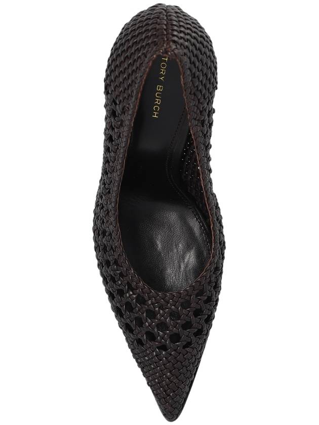 Tory Burch Leather Stiletto Pumps, Women's, Brown - TORY BURCH - BALAAN 6