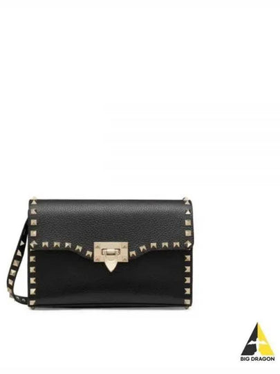 Rockstud Shoulder Bag Black - VALENTINO - BALAAN 2