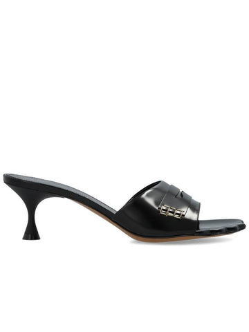 Marni Heeled Slippers, Women's, Black - MARNI - BALAAN 1