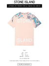 Logo Marvel Print Round Short Sleeve T-Shirt Indie Pink - STONE ISLAND - BALAAN 3