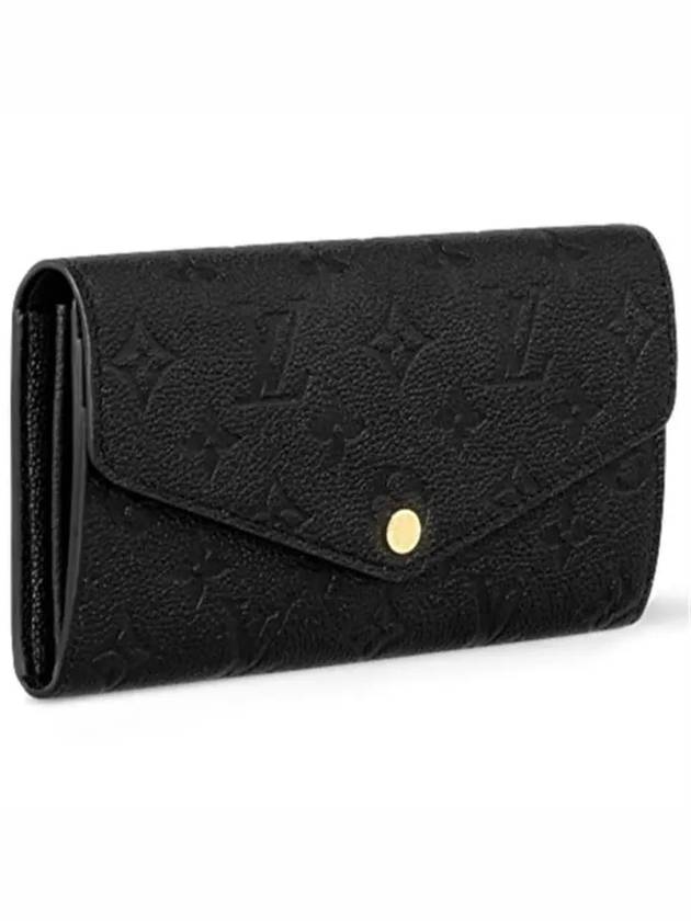 Sarah Monogram Long Wallet Black - LOUIS VUITTON - BALAAN 4