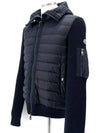 Knit padded zip up jacket - MONCLER - BALAAN 1