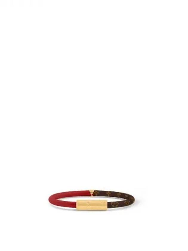 Daily Confidential Monogram Canvas Bracelet Brown Red - LOUIS VUITTON - BALAAN 2