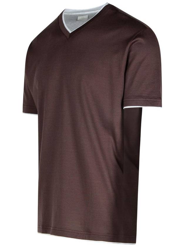 Eleventy Burgundy Cotton T-Shirt - ELEVENTY MILANO - BALAAN 2