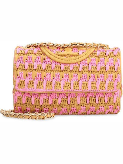 Tory Burch Fleming Raffia Shoulder Bag - TORY BURCH - BALAAN 2