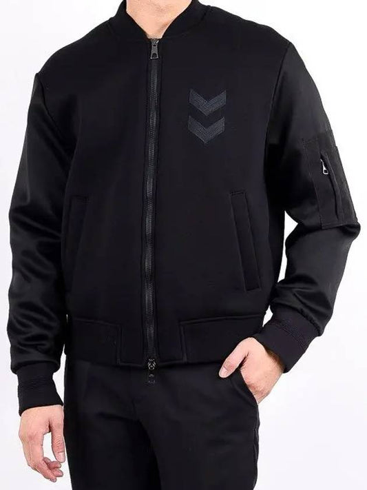 Neoprene patch blouson black PBJS272C - NEIL BARRETT - BALAAN 1