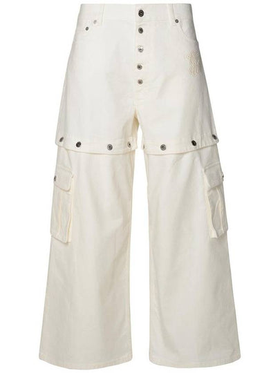 90 aposs mid-rise straight jeans OMYA183S24DEN0010202 - OFF WHITE - BALAAN 2