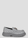 Buffalo Leather Loafers Grey - DIOR - BALAAN 1