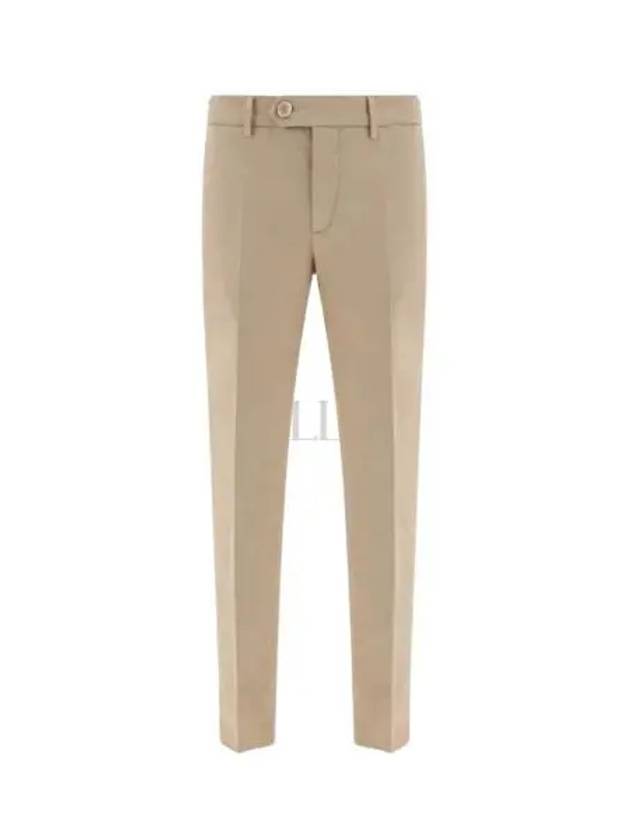 Tapered Chino Cotton Straight Pants Beige - BRUNELLO CUCINELLI - BALAAN 2