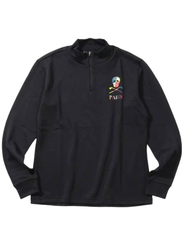 Medoc Super Micro Fleece Quarter Zip Up Long Sleeve T Shirt Black - MARK & LONA - BALAAN 1