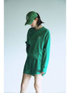 Essential Crop Long Sleeve T-Shirt Green - THE GREEN LAB - BALAAN 8