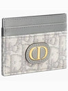 30 Montaine 5 Slot Oblique Jacquard Card Wallet Grey - DIOR - BALAAN 3