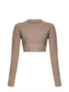 Kaya Cashmere Knit Top Brown - MAX MARA - BALAAN 2