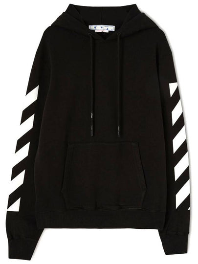 Diag Arrow Printing Hoodie Black - OFF WHITE - BALAAN 2