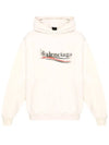 24 ss Political STENCIL Medium Fit Hood 767877TQVI79784 B0021066569 - BALENCIAGA - BALAAN 2