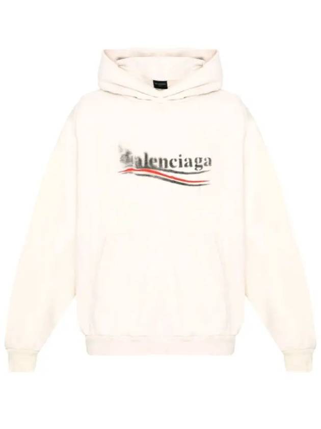 24 ss Political STENCIL Medium Fit Hood 767877TQVI79784 B0021066569 - BALENCIAGA - BALAAN 2