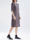 Linen See-Through Ferrara Midi Dress Brown - RS9SEOUL - BALAAN 4