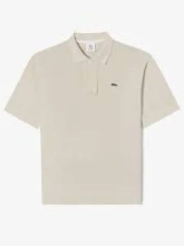 Men s French Regular Fit Basic Short Sleeve Polo Melange Cream 1279576 - LACOSTE - BALAAN 1