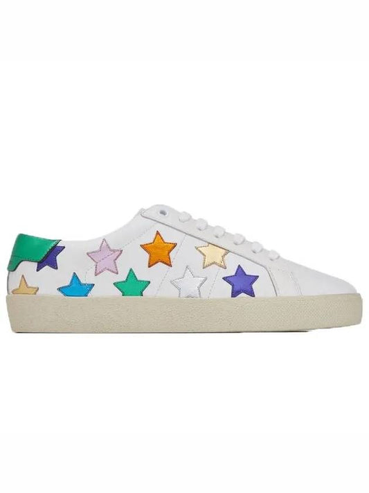 Women's California Multimetal Star Low Top Sneakers White - SAINT LAURENT - BALAAN 2