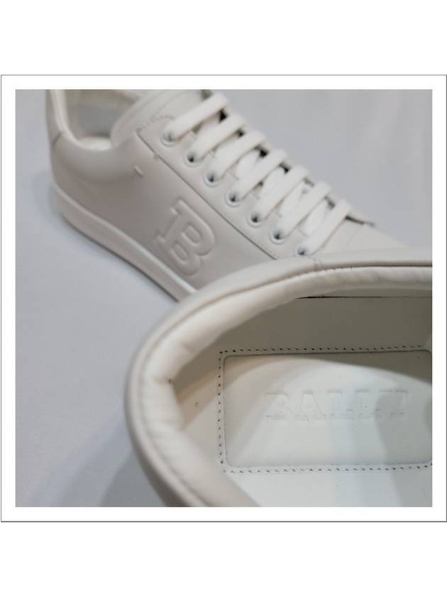 logo leather low-top sneakers white - BALLY - BALAAN 6