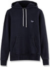 Navy Fox Patch Classic Cotton Hoodie Navy - MAISON KITSUNE - BALAAN 2