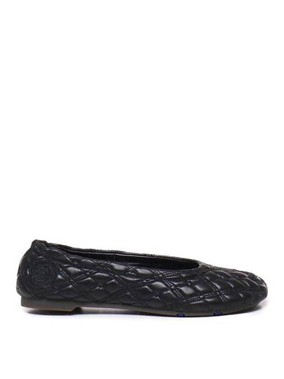 Quilted Leather Ballerinas Black - BURBERRY - BALAAN 2